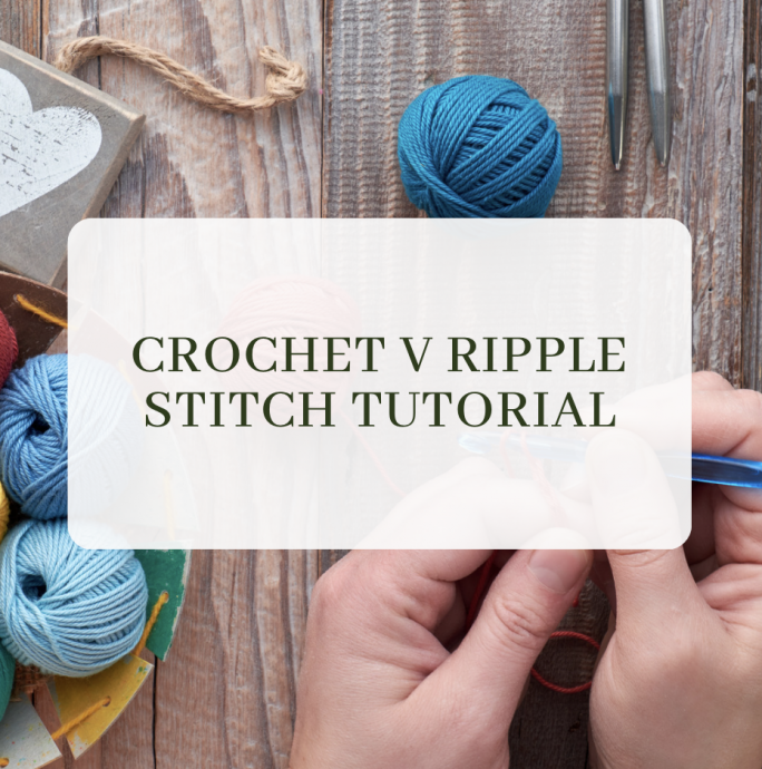 How to Crochet V Stitch Ripple Stitch