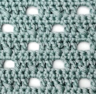 The Polka Dot Holes Crochet Stitch Photo Tutorial