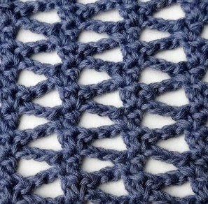 Zigzag Net Crochet Stitch Photo Tutorial