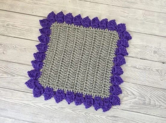 How To Crochet Spade Stitch Border