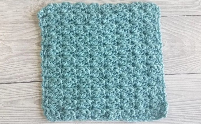 Textured Cluster Crochet Stitch Photo Tutorial