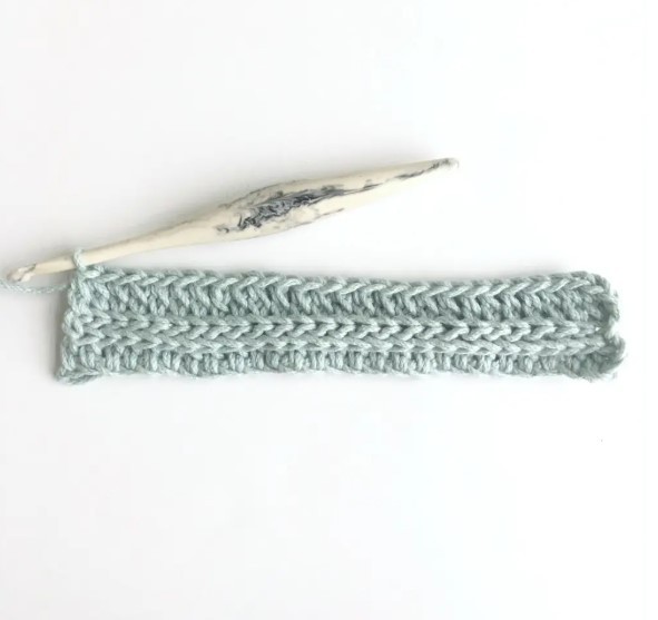 Crochet Faux Knit 2×2 Rib Stitch Photo Tutorial