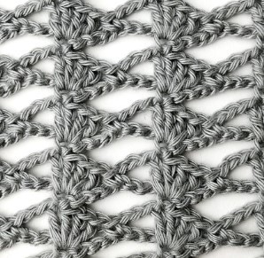 The Lacy Tilted Fan Crochet Stitch Photo Tutorial