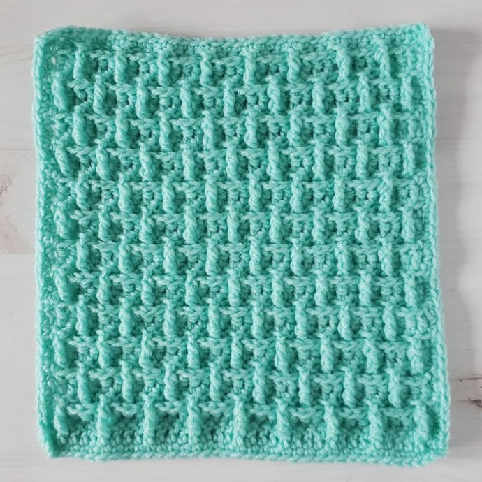 Raised Brick Crochet Stitch Tutorial