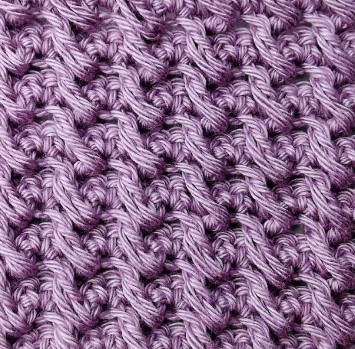 The Crossed Ripple Crochet Stitch Photo Tutorial