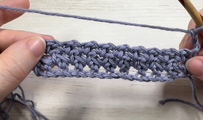 How to Crochet the Modified Moss Stitch Photo Tutorial