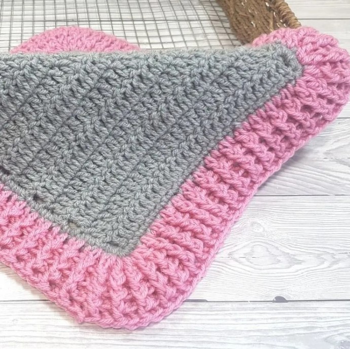 Crochet Rib Border Photo Tutorial