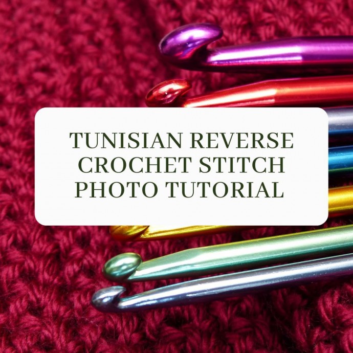 Tunisian Reverse Crochet Stitch Photo Tutorial