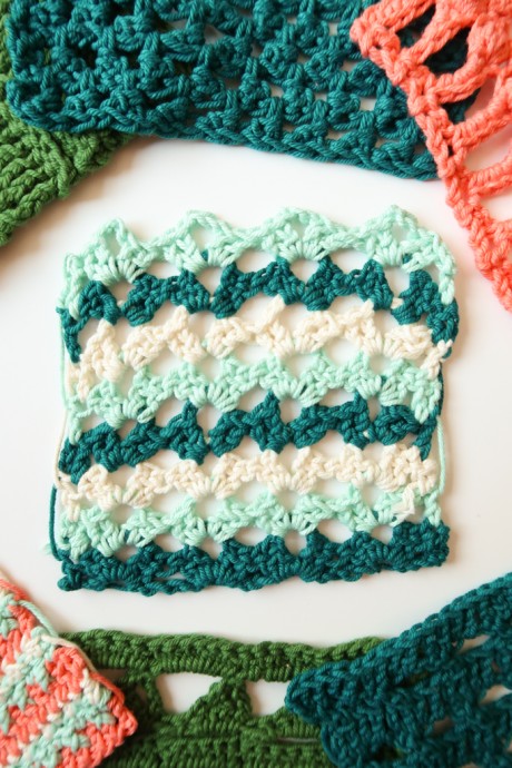 How to Crochet the Broken Shell Stitch Photo Tutorial