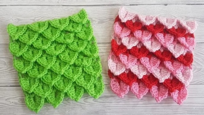 How to Crochet the Pointy Crocodile Stitch Photo Tutorial