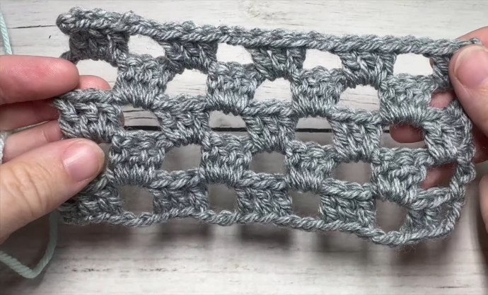 Double Sided Mesh Crochet Stitch Photo Tutorial