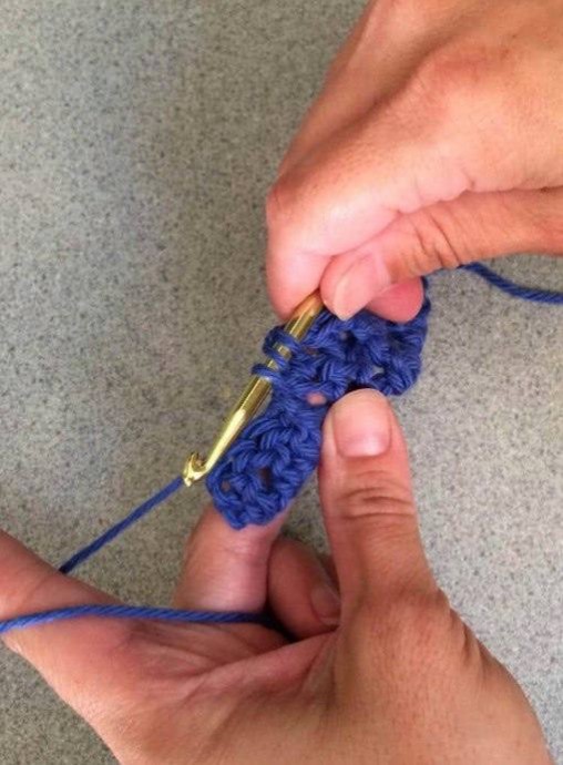 Front Post Double Crochet Stitch Photo Tutorial