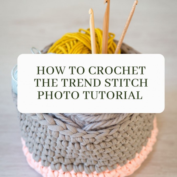 How to Crochet the Trend Stitch Photo Tutorial