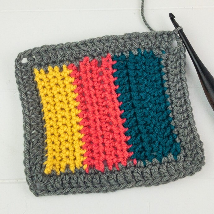 Mini Basketweave Crochet Border Photo Tutorial