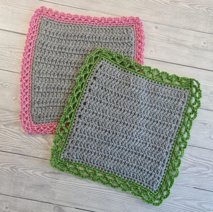 Crochet Easy Lace Border (aka Chain Border) Photo Tutorial