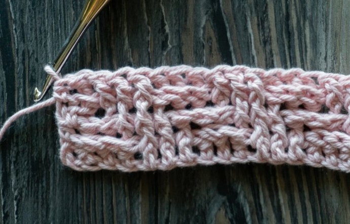 Diagonal Stripes Crochet Stitch Tutorial