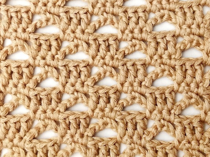 The Lace and Diagonal Block Crochet Stitch Photo Tutorial