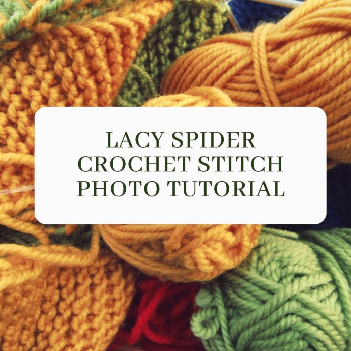 Lacy Spider Crochet Stitch Photo Tutorial