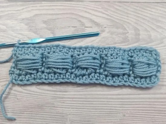 How to Crochet the Large Blocked Puff Stitch Photo Tutorial