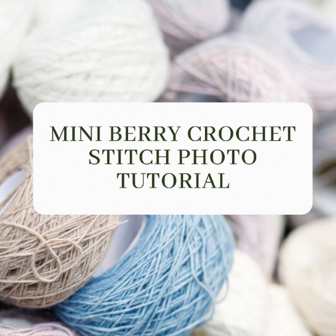 Mini Berry Crochet Stitch Photo Tutorial