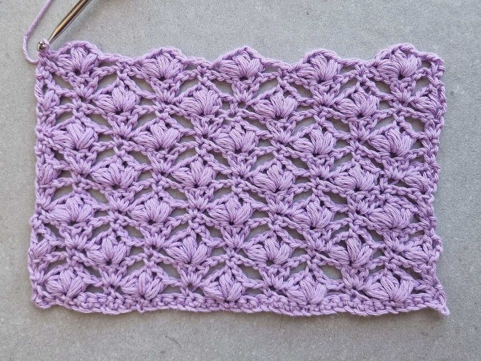 How to Crochet the Lace Flower Stitch Photo Tutorial