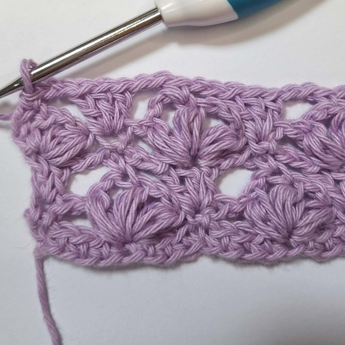 How to Crochet the Lace Flower Stitch Photo Tutorial