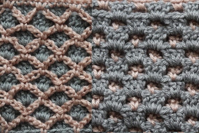 Double Sided Mesh Crochet Stitch Photo Tutorial