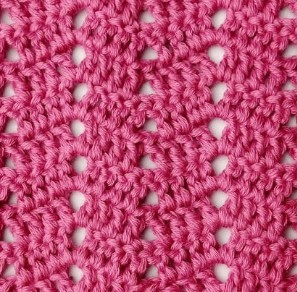 Peephole Chevron Crochet Stitch Photo Tutorial