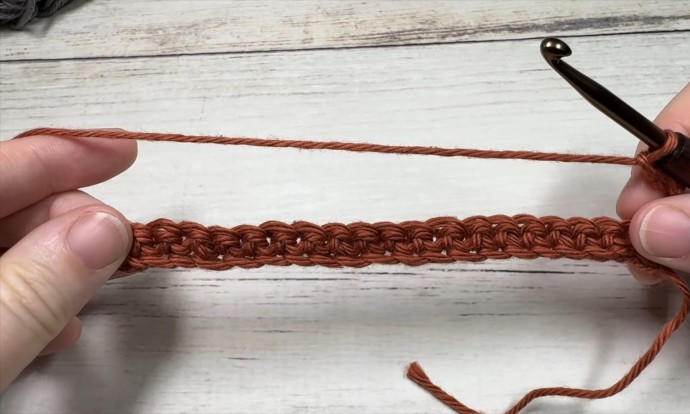 Crossed Double and Post Stitch Photo Tutorial