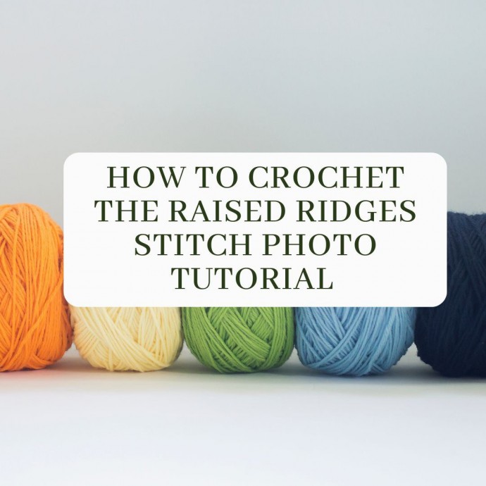 How to Crochet the Raised Ridges Stitch Photo Tutorial