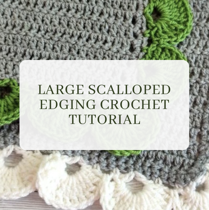 Large Scalloped Edging Crochet Tutorial