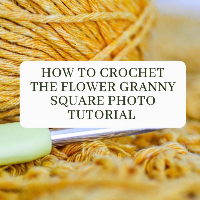 How to Crochet the Flower Granny Square Photo Tutorial